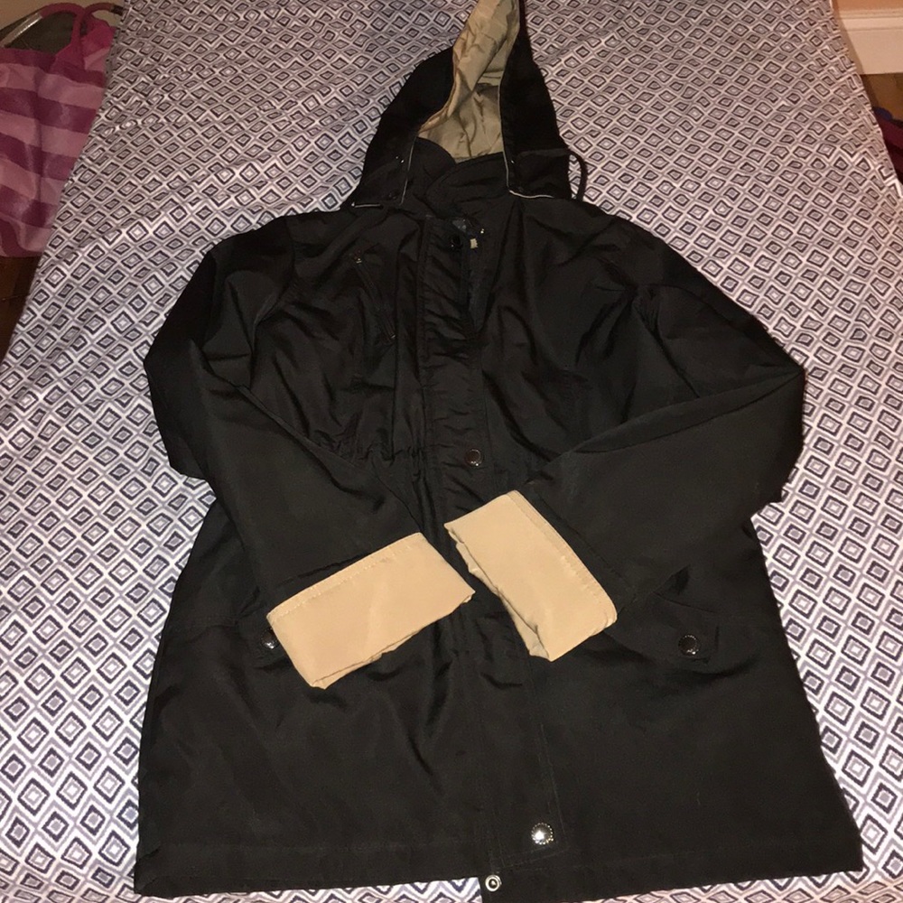 Black Braetan rain jacket/coat